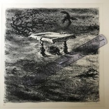 A. Paul Weber - Die Kunst hochhalten - sign. und num. Original-Lithographie