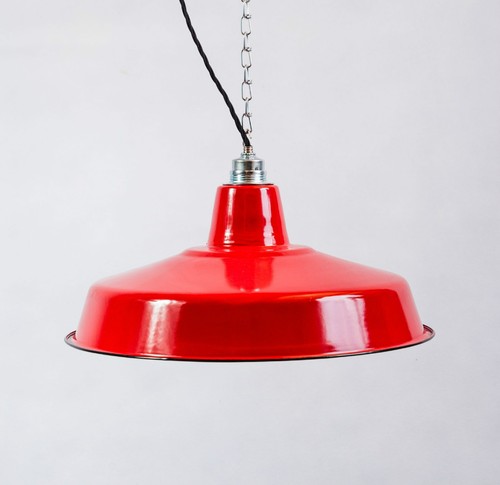 Industrielampe emaille ø41cm - emaille,