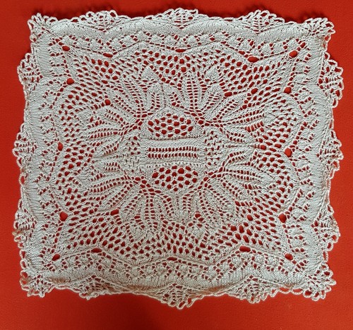 Mitteldecke gestrickt - mitteldecke, gestrickt/