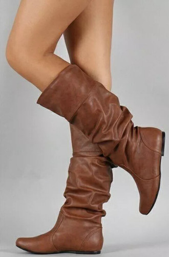 Damen knie hoch - damen, flache