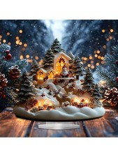 Acryl Weihnachtshaus