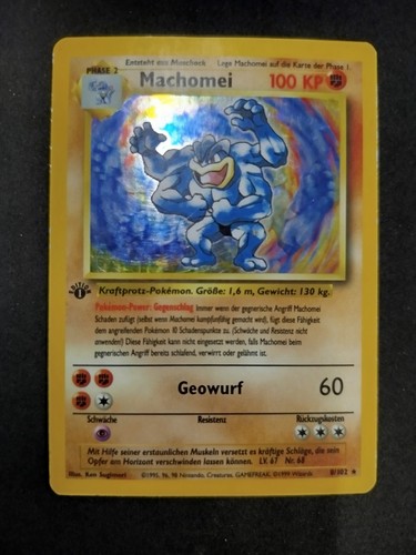 Pokemon karte machomei holo - karte,