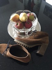 PAUL BARRITT N.Y. Wildleder Boots Stiefeletten Booties Gr. 41 Schnürstiefeletten