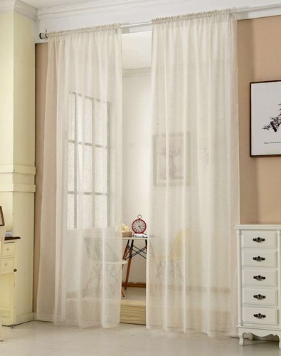 2er set gardinen - gardinen, transparent