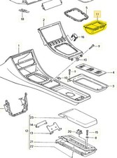 Für Porsche 944 Becherhalter Cupholder statt Aschenbecher 94455217100 S2 S 924
