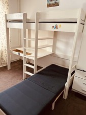 kinder hochbett mit schreibtisch