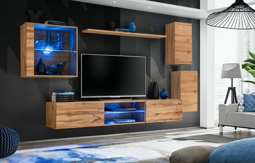 Wohnwand astro schrankwand led - wohnwand,