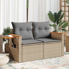 Gartensofa mit Kissen 2-Sitzer