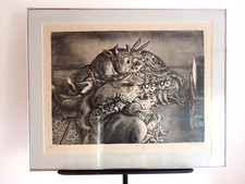 LLL! „Jedem das Seine" gerAhmt Signiert Sputnik-Schock Lehrer A. Paul Weber