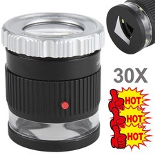 30X Lupe Mit 3 LED Und 3 UV
