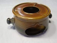 Gerz Gerzit Stövchen braun Keramik Vintage