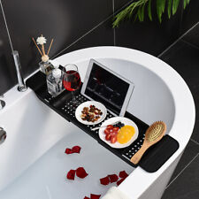 Badewannentablett Badewannen Ablage Badewannenbrücke buth Caddy Brücke Schwarz