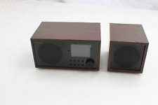 AUNA Silver/Black Star Mini Internetradio Walnuss Holz DAB+ SIEHE TEXT + FOTOS