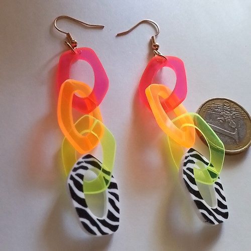 Ohrhänger neon bunt sommer - ohrhänger,