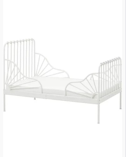 Metallbett ausziehbar weiß - ausziehbar,