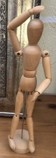 Weibliche Ikea Zeichenpuppe Holz Figur Modellpuppe 33 cm