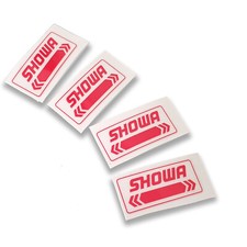 Showa Gabel Aufkleber Grafik Sticker auf Klarem Vinyl Klein 36mm x 4 Teile