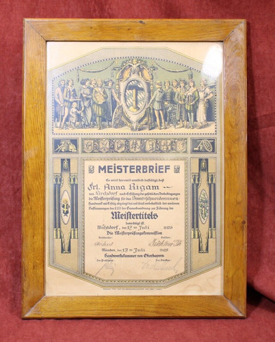 Alter meisterbrief - alter,