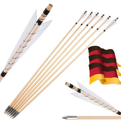 12x holzpfeile jagdpfeile - 12x,