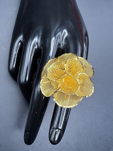 585er goldring blumen ring - blumen, 14k