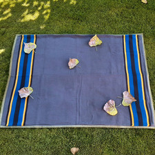 Canvas camping blanket - blanket,
