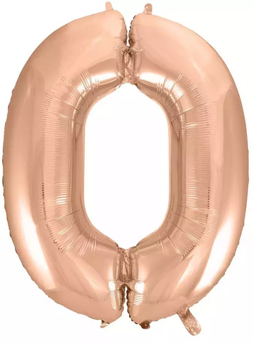 Balon foliowy cyfra 0 - foliowy.,
