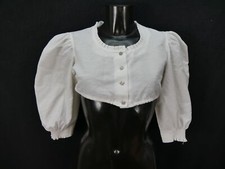 Gr.38 Dirndlbluse Rüschen Bluse für Dirndl Hanne Modell Trachtenbluse B7969