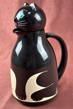 Thermoskanne Kaffe Kaffekanne Tee Schwarze Katze 1 Liter Retro Vintage