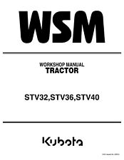 Kubota STV 32,STV 36,STV 40 - Workshop Manual - Reparaturhandbuch, Papier