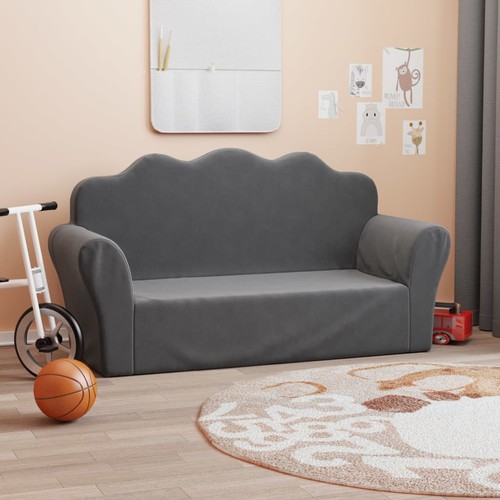 Kindersofa sitzer anthrazit - 2-sitzer,