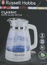 Russell Hobbs Classic Weiß Glas Wasserkocher