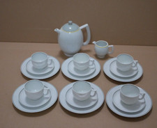 Arzberg City Modern Art 6 Personen Teeservice / Kaffeeservice - grau / gelb TOP