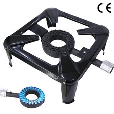 B Ware / Gaskocher Hockerkocher Campingkocher Gasbrenner 4 Bein 10,5KW Stahl 6