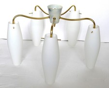 Sputnik Kronleuchter Plafoniere Decken Lampe 50er-60er Jahre puristisch 5flammig