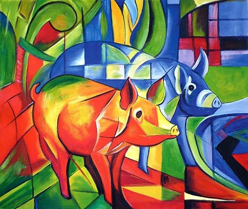 Franz marc blaues und - und, rotes