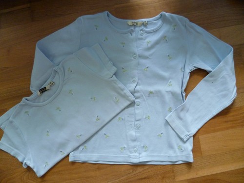 Klassisches hellblaues twinset - klassisches,