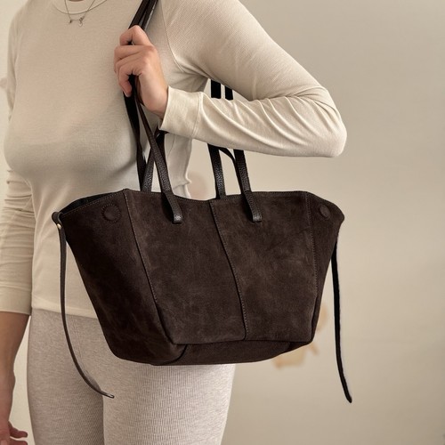 Tasche aus schokoladenfarbenem