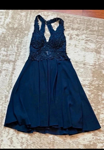 Damen abendkleid blau - abendkleid, s