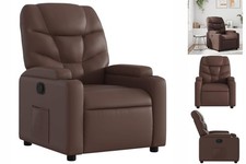 Relaxsessel Braun Kunstleder