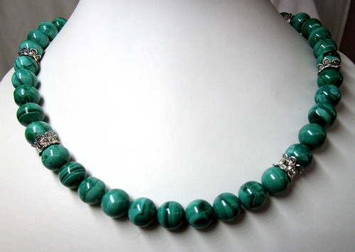 Malachit edelstein kette - malachit, edelstein-kette