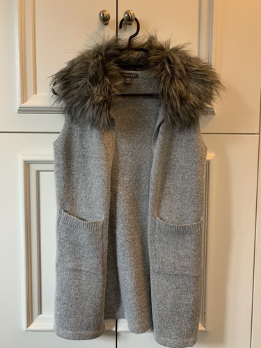 Weste strickweste fellkragen - weste,,
