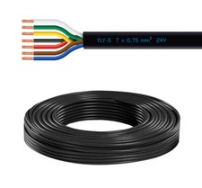 Fahrzeugleitung Fahrzeugkabel Rundkabel KFZ Anhänger Litze Kabel 7 polig 0,75mm²