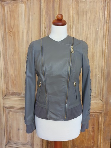 Olive lederjacke damen - olive,