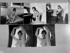 DDR Akt Foto Model Mannequin Martina 70-er Jahre Erotik 5Stück Fotoserie neu