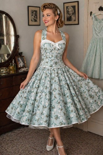 50er jahr kleid - kleid, zum