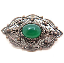 Edle Vintage Brosche 800er