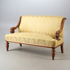 historismus sofa bank nuss