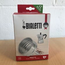 Bialetti 6 Tassen Mokka Express Topf Trichter Filter - brandneu verpackt - Made in Italy