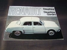 TOPRARITÄT Herrlicher Prestige Prospekt Renault Dauphine Gordini von 1961 !!!