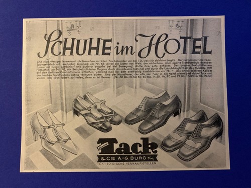 1929 tack cie schuhfabrik - 1929, cie,